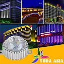 Пиксельный светильник с прозрачными вафельным шариком 12Вт - RGB, фото 2